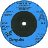 Ultravox : Love's Great Adventure (7", Single, Blu)