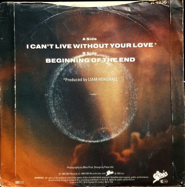 Terraplane : I Can't Live Without Your Love (7", Single)