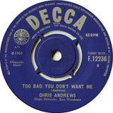 Chris Andrews (3) : Yesterday Man (7", Single)