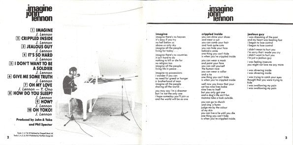 John Lennon : Imagine (CD, Album, RE)