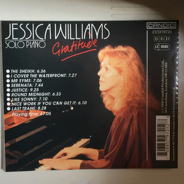 Jessica Williams (3) : Gratitude (CD, Album)
