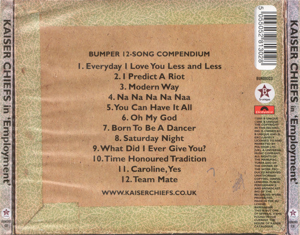 Kaiser Chiefs : Employment (CD, Album)