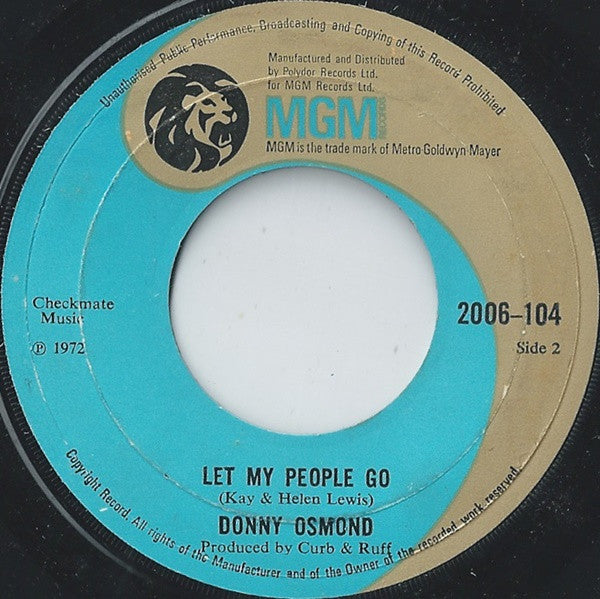 Donny Osmond : Puppy Love (7", Single, Lar)