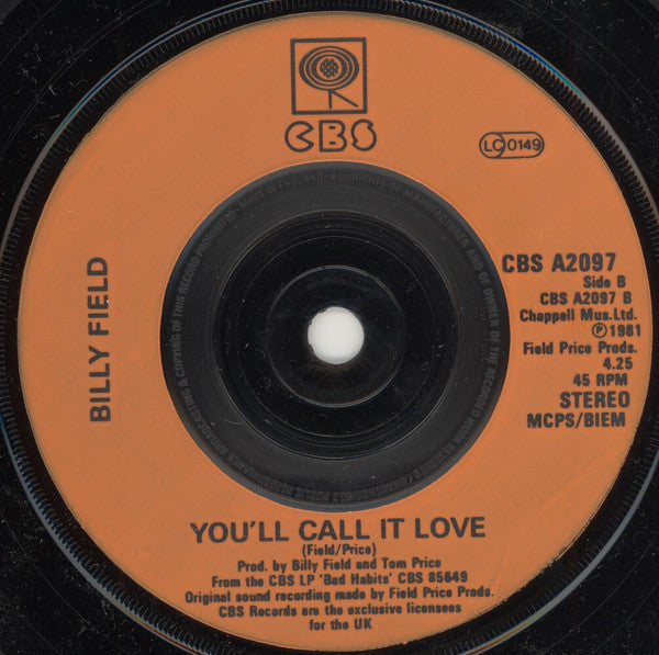 Billy Field : Bad Habits (7", Single)