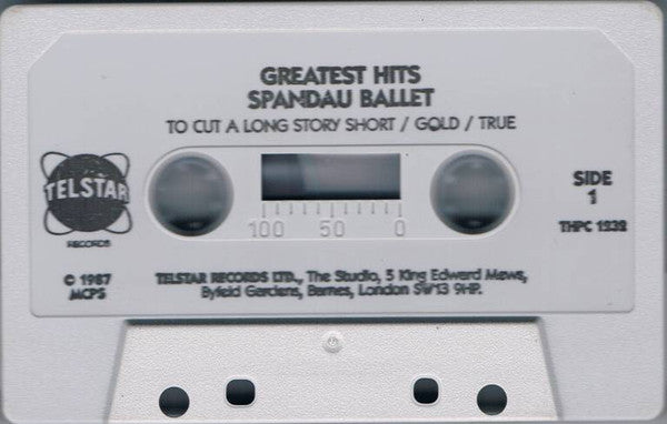 Spandau Ballet : Greatest Hits (6 Of Their Greatest Hits) (Cass, MiniAlbum, Comp)