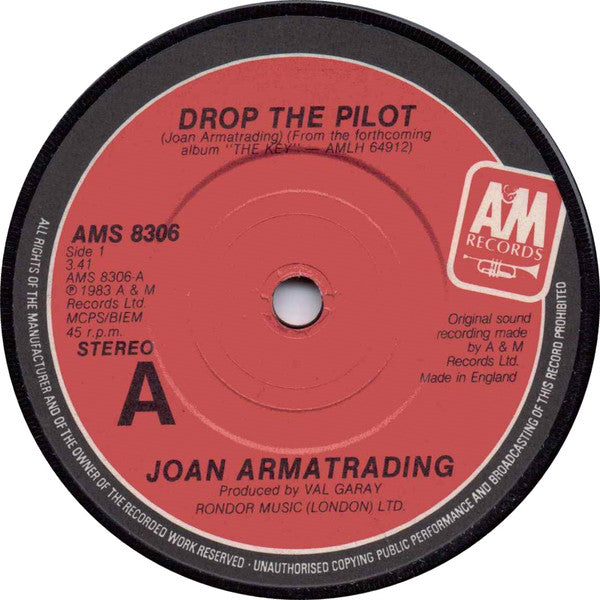 Joan Armatrading : Drop The Pilot (7", Single, Com)
