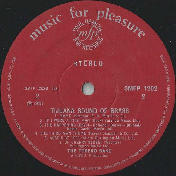 The Torero Band : Tijuana - Sound Of Brass (LP)