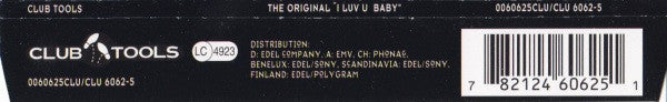The Original : I Luv U Baby (CD, Maxi)