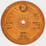 Alan Price - Papers (7) (Very Good Plus (VG)) - DaddyPop
