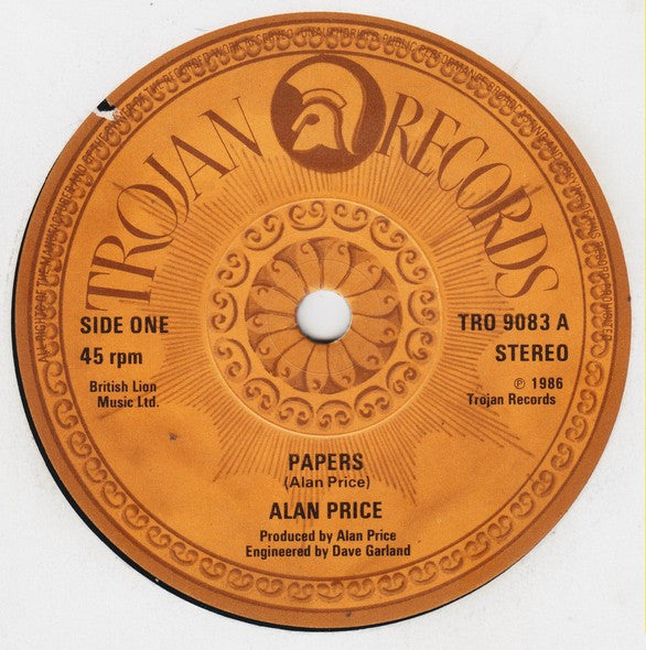 Alan Price - Papers (7) (Very Good Plus (VG)) - DaddyPop