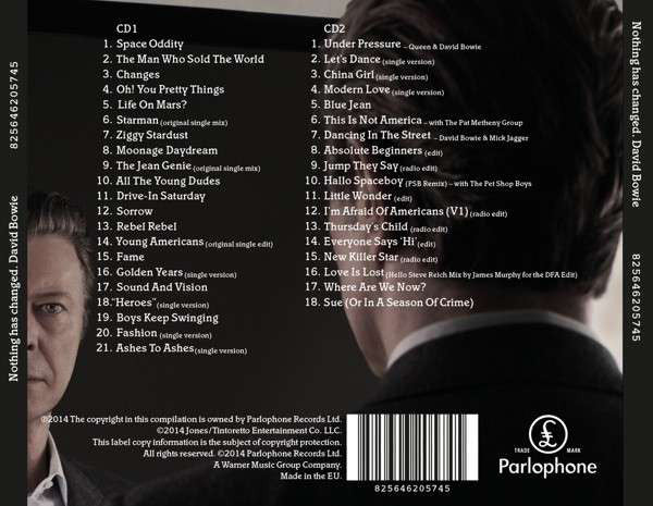 David Bowie : Nothing Has Changed (2xCD, Comp, RM)