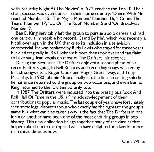 The Drifters : The Best Of The Drifters (CD, Comp)