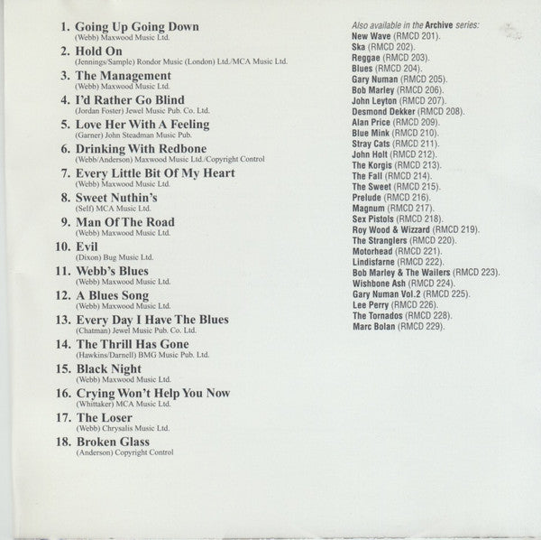 Stan Webb's Chicken Shack : Archive Series (CD, Album)