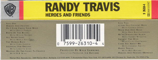 Randy Travis : Heroes And Friends (Duets) (Cass, Album)