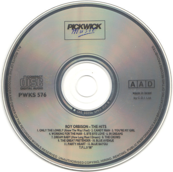 Roy Orbison : The Hits (CD, Comp, RM)