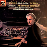 Jean Sibelius – Berliner Philharmoniker, Herbert von Karajan : Finlandia / En Saga / Tapiola / The Swan Of Tuonela (LP, Quad)