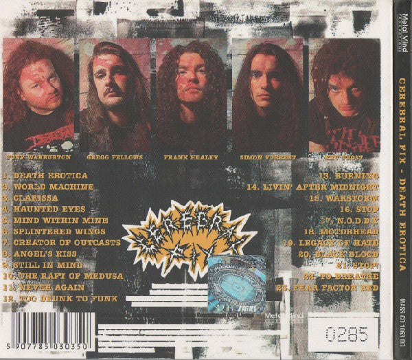 Cerebral Fix : Death Erotica (CD, Album, Ltd, Num, RE, RM, Dig)