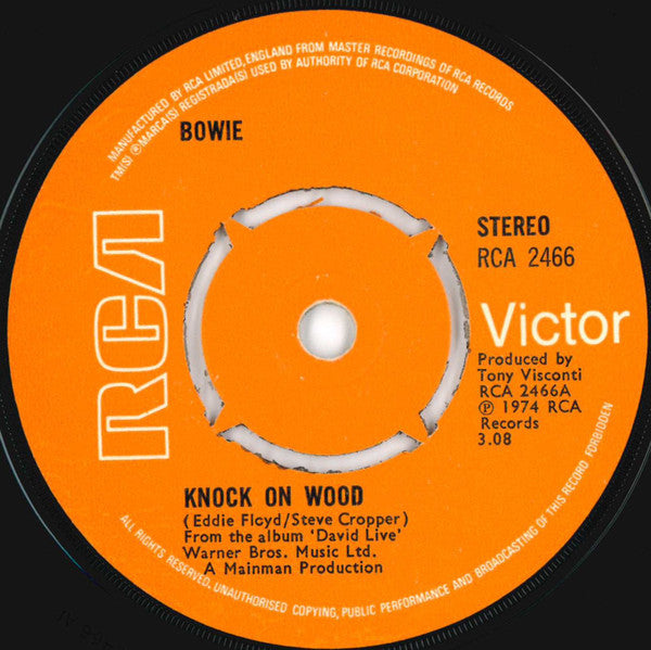 David Bowie : Knock On Wood (7", Single, 4-P)