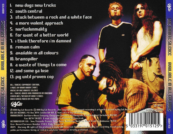 One Minute Silence : Available In All Colours (CD, Album)