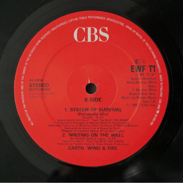 Earth, Wind & Fire : System Of Survival (12")
