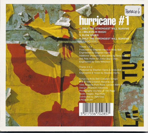 Hurricane #1 : Only The Strongest Will Survive (CD, Single, Dig)