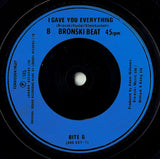 Bronski Beat : Hit That Perfect Beat (7", Blu)