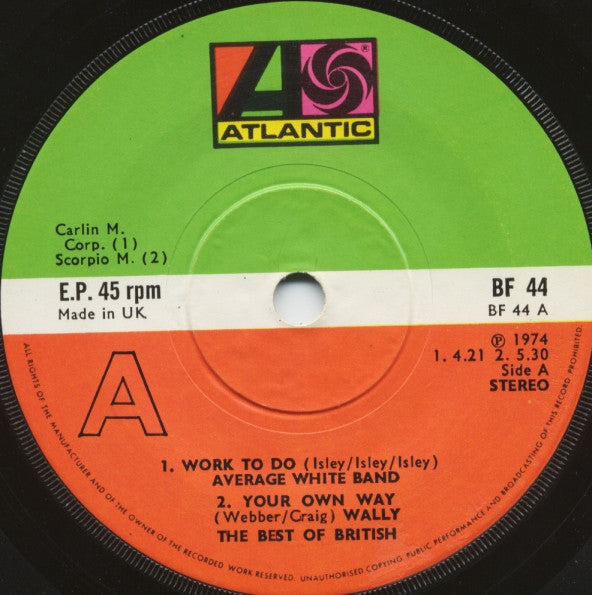 Various : The Best Of British (7", EP, Comp)