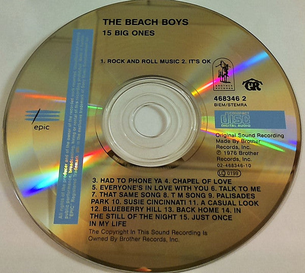 The Beach Boys : 15 Big Ones (CD, Album, RE, RM)