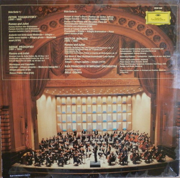 Hector Berlioz • Pyotr Ilyich Tchaikovsky • Sergei Prokofiev • San Francisco Symphony • Seiji Ozawa : Romeo And Juliet (LP, Gat)
