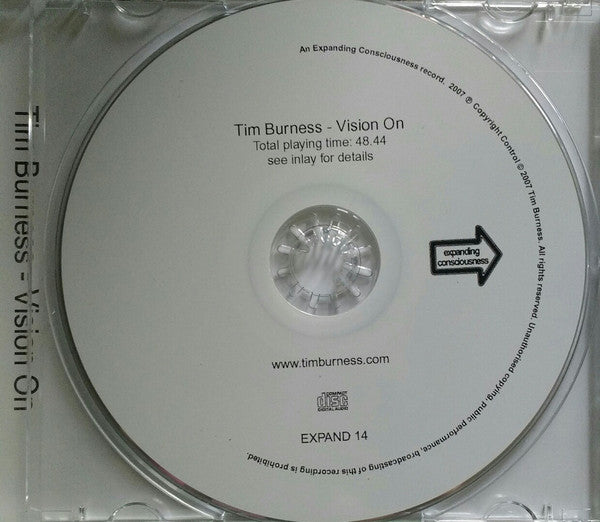 Tim Burness : Vision On (CD, Album)