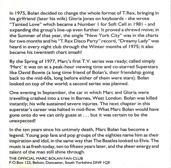 T. Rex : The Very Best Of T.Rex (CD, Comp, RE, RM)