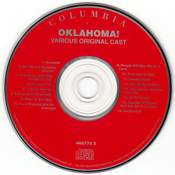 Nelson Eddy - Oklahoma! (CD) (Very Good Plus (VG)) - DaddyPop
