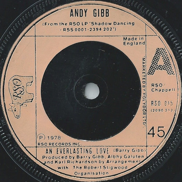 Andy Gibb - An Everlasting Love (7) (Very Good Plus (VG)) - DaddyPop
