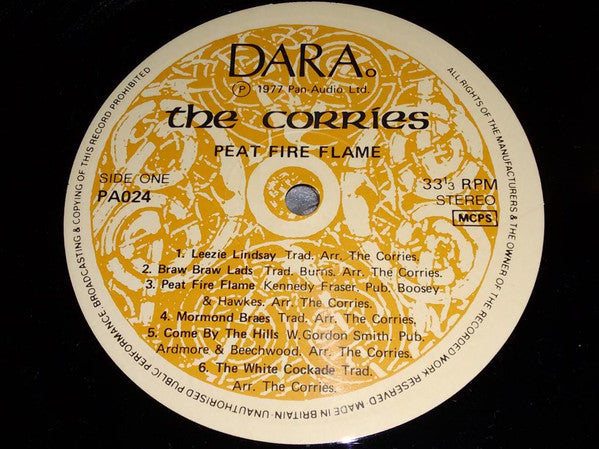 The Corries : Peat Fire Flame (LP, Album)