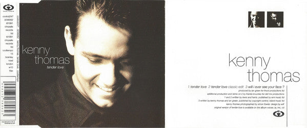 Kenny Thomas : Tender Love (CD, Single)