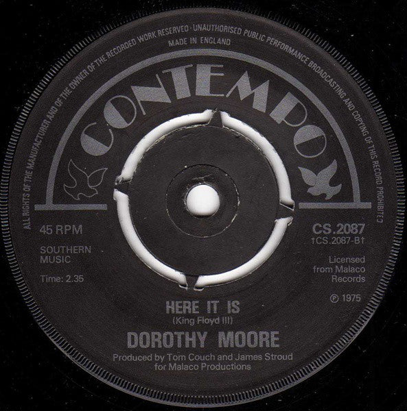 Dorothy Moore : Misty Blue (7", Single, Kno)