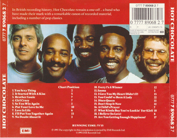 Hot Chocolate : Their Greatest Hits (CD, Comp, RE)