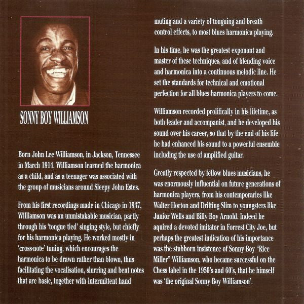 Sonny Boy Williamson : Early In The Morning (CD, Comp)