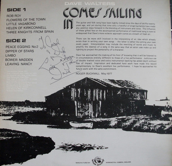 Dave Walters (4) : Comes Sailing In (LP, Album)