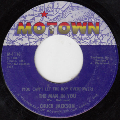 Chuck Jackson : (You Can't Let The Boy Overpower) The Man In You / Girls, Girls, Girls (7", Single, Mono)