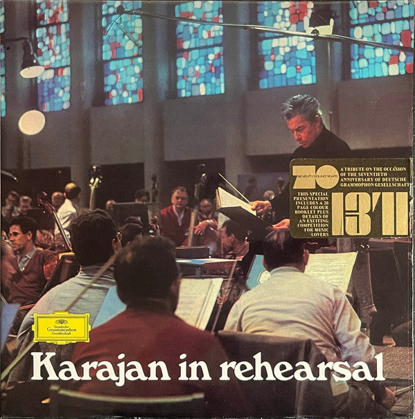 Ludwig Van Beethoven - Herbert Von Karajan - Berliner Philharmoniker : Karajan In Rehearsal (LP, Gat)