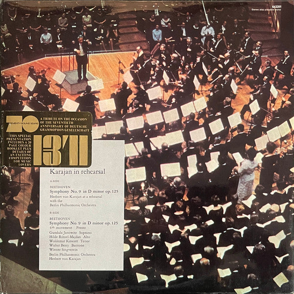 Ludwig Van Beethoven - Herbert Von Karajan - Berliner Philharmoniker : Karajan In Rehearsal (LP, Gat)