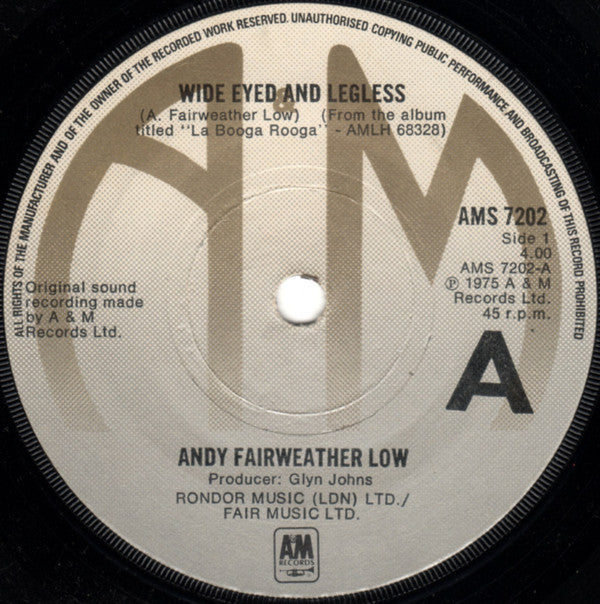 Andy Fairweather-Low - Wide Eyed And Legless (7) (Very Good (VG)) - DaddyPop