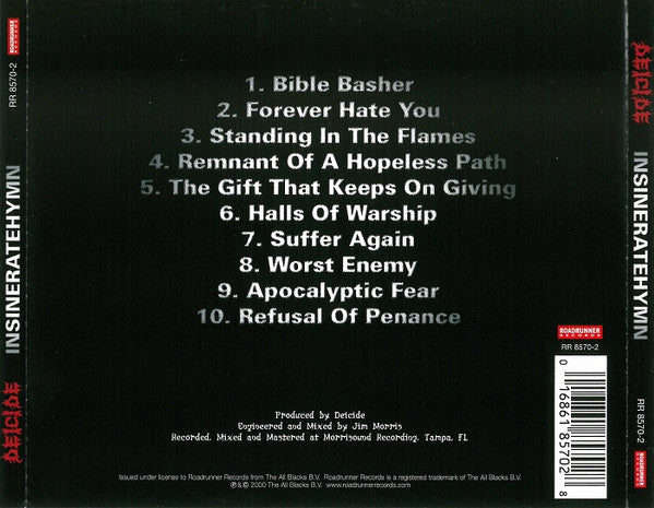 Deicide : Insineratehymn (CD, Album)