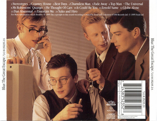 Blur : The Great Escape (CD, Album, RE)