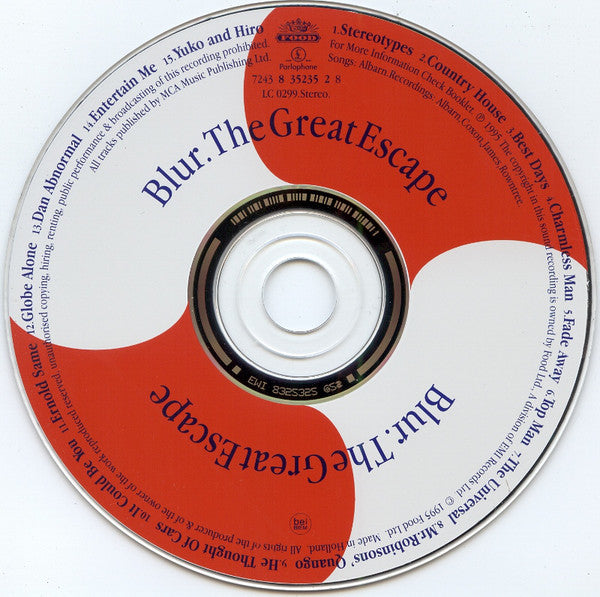 Blur : The Great Escape (CD, Album, RE)