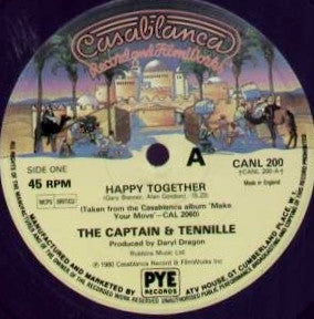 Captain And Tennille : Happy Together (12")