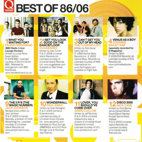 Various : Q Covered - Best Of 86/06 (CD, Comp)