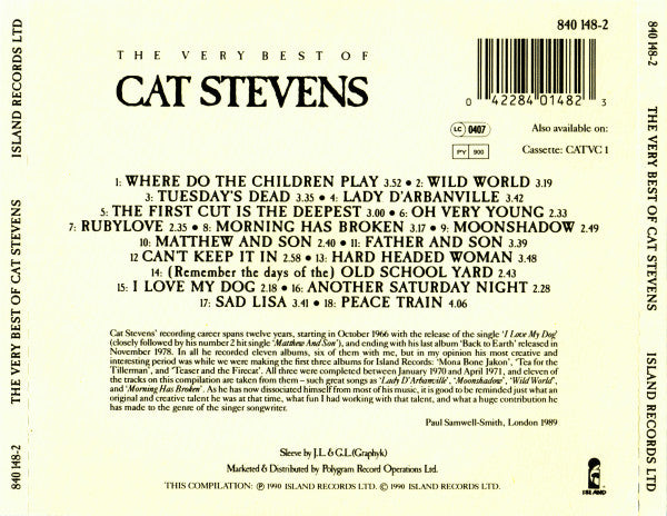 Cat Stevens : The Very Best Of Cat Stevens (CD, Comp, RE)