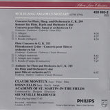 Wolfgang Amadeus Mozart / The Academy Of St. Martin-in-the-Fields, Sir Neville Marriner, Claude Monteux, Osian Ellis : Flute Concerto / Concerto For Flute And Harp  (CD, Album, RE, RM)